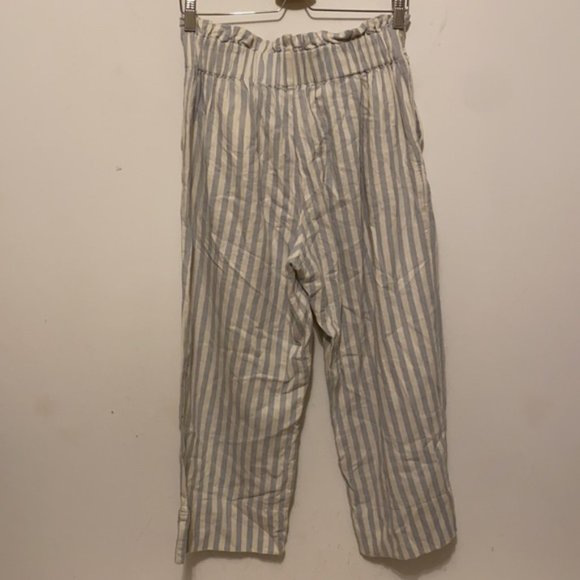 Madewell Striped Paperbag Wide Leg Pants Size Small - Picture 8 of 15